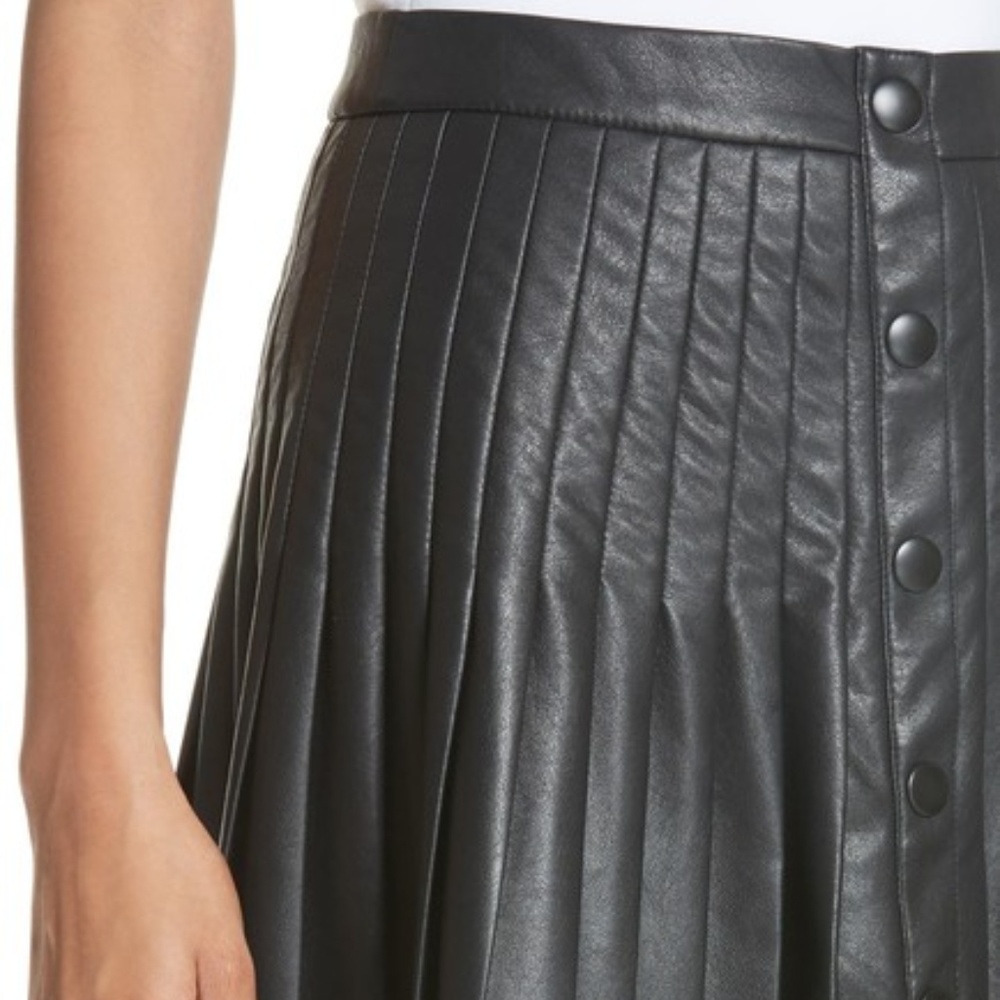 Rebecca Taylor faux leather skirt-NWT-Size 6 - Picture 2 of 8